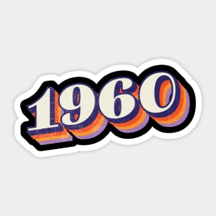 1960 Birthday Year Sticker